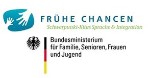 Logo der Initiative „Frühe Chancen“ des Bundesministeriums für Familie, Senioren, Frauen und Jugend; Quelle: www.frühechancen.de